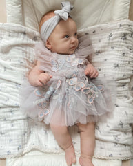 Lilac bloomelle romper