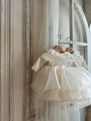 Ivory Organza Layered Dress