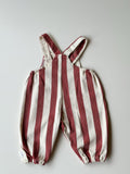 Candy Stripe Overall Set