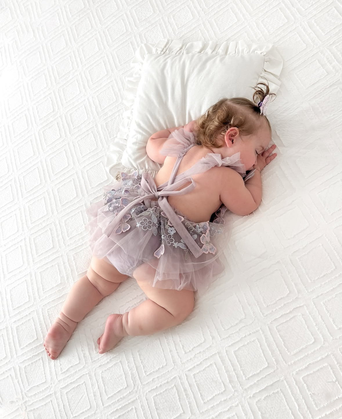 Lilac bloomelle romper