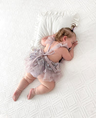 Lilac bloomelle romper