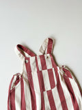 Candy Stripe Overall Set