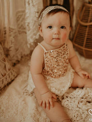 Twinkle Lace Romper