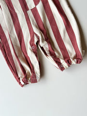 Candy Stripe Overall Set