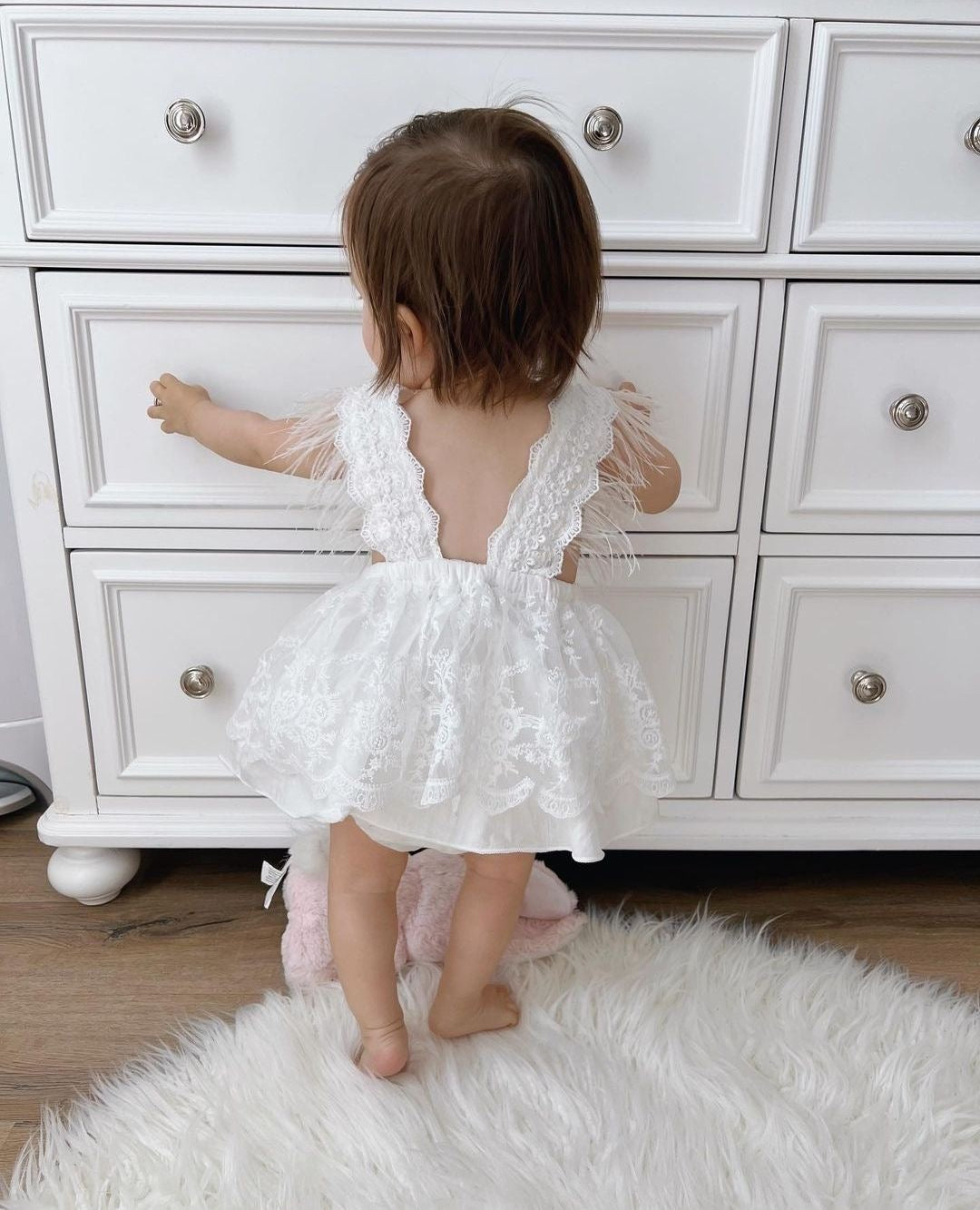 Adel white romper