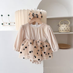 Aubrey Cream dress with headband