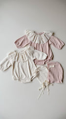 Liora Lace & Knit Baby Set