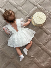 Adel white romper