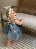 Blue bloom dress