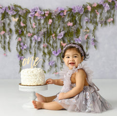 Lilac bloomelle romper