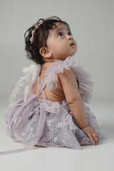 Lilac bloomelle romper