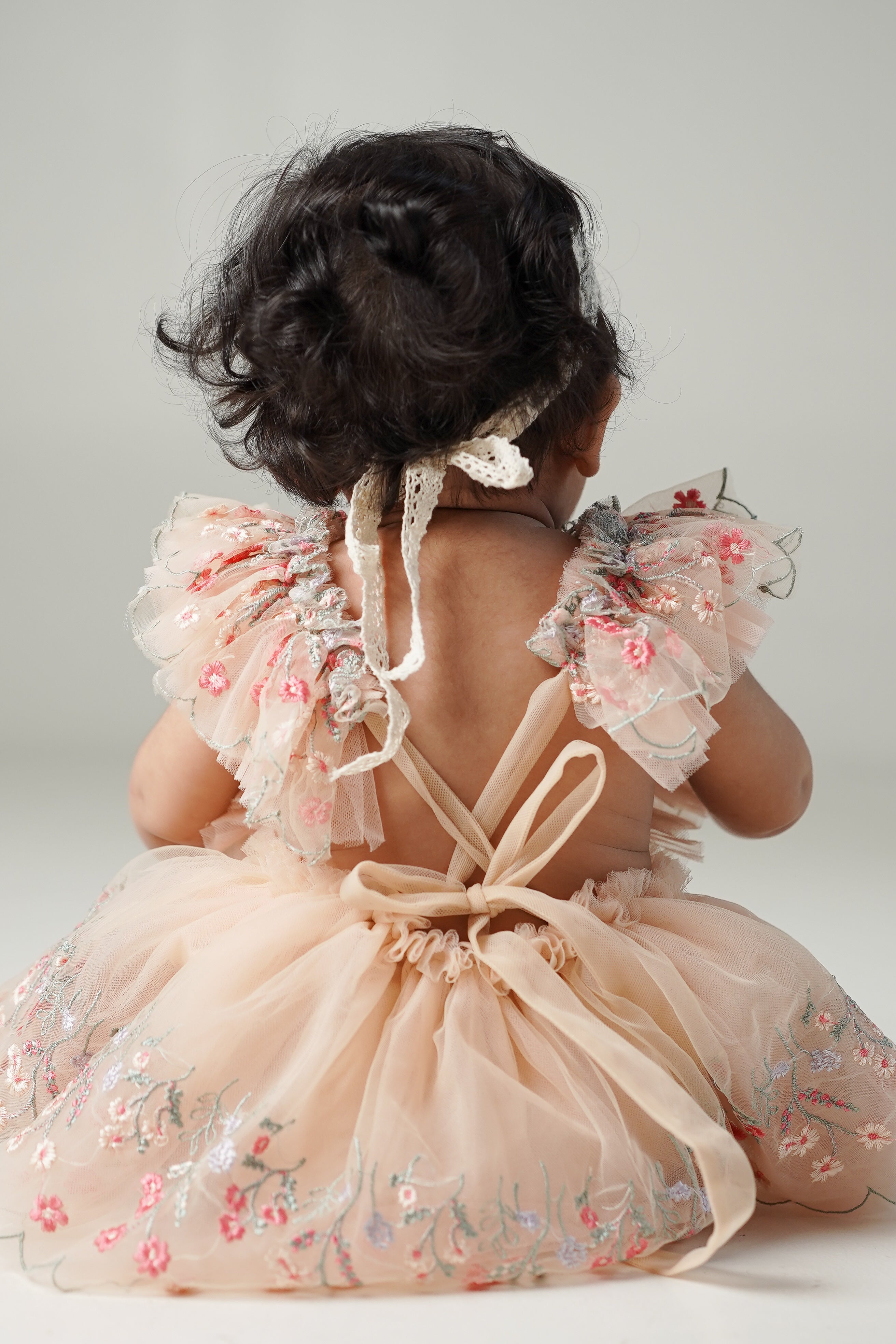 Peach Garden Romper