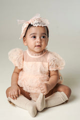 Twila pink flower romper