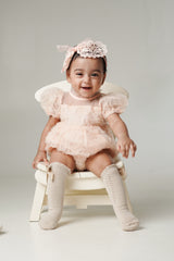 Twila pink flower romper