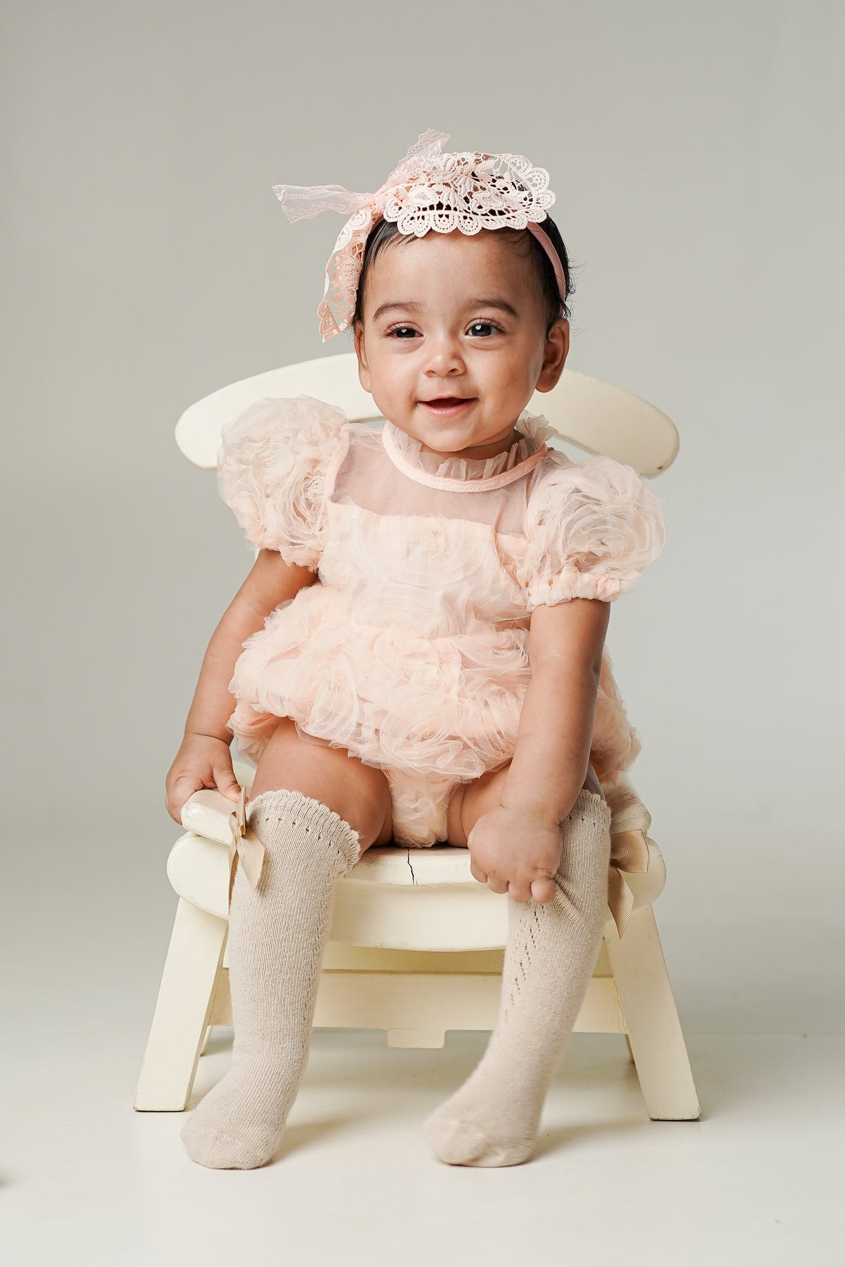 Twila pink flower romper