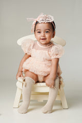Twila pink flower romper