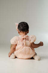 Twila pink flower romper
