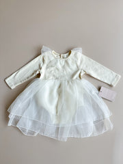 Ivory Organza Layered Dress