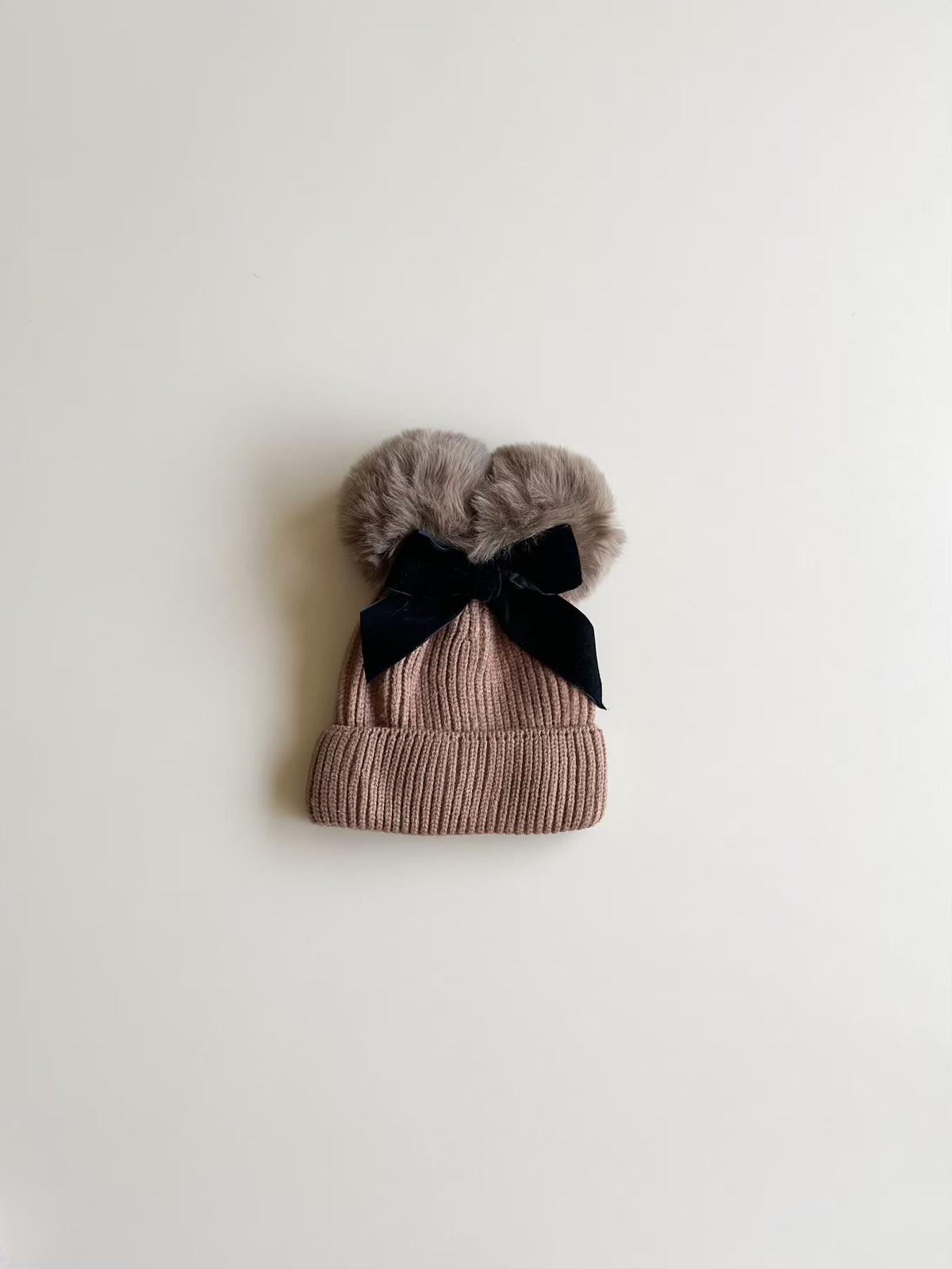 Double pom pom beanie
