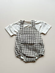 Milo Gingham Dungaree Set