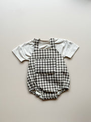 Milo Gingham Dungaree Set