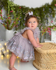 Lilac bloomelle romper
