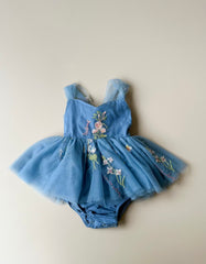 Blue bloom dress