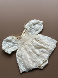 Ivory Bloom Lace Romper