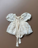Ivory Bloom Lace Romper