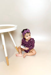 Mila mulberry bodysuit +headband