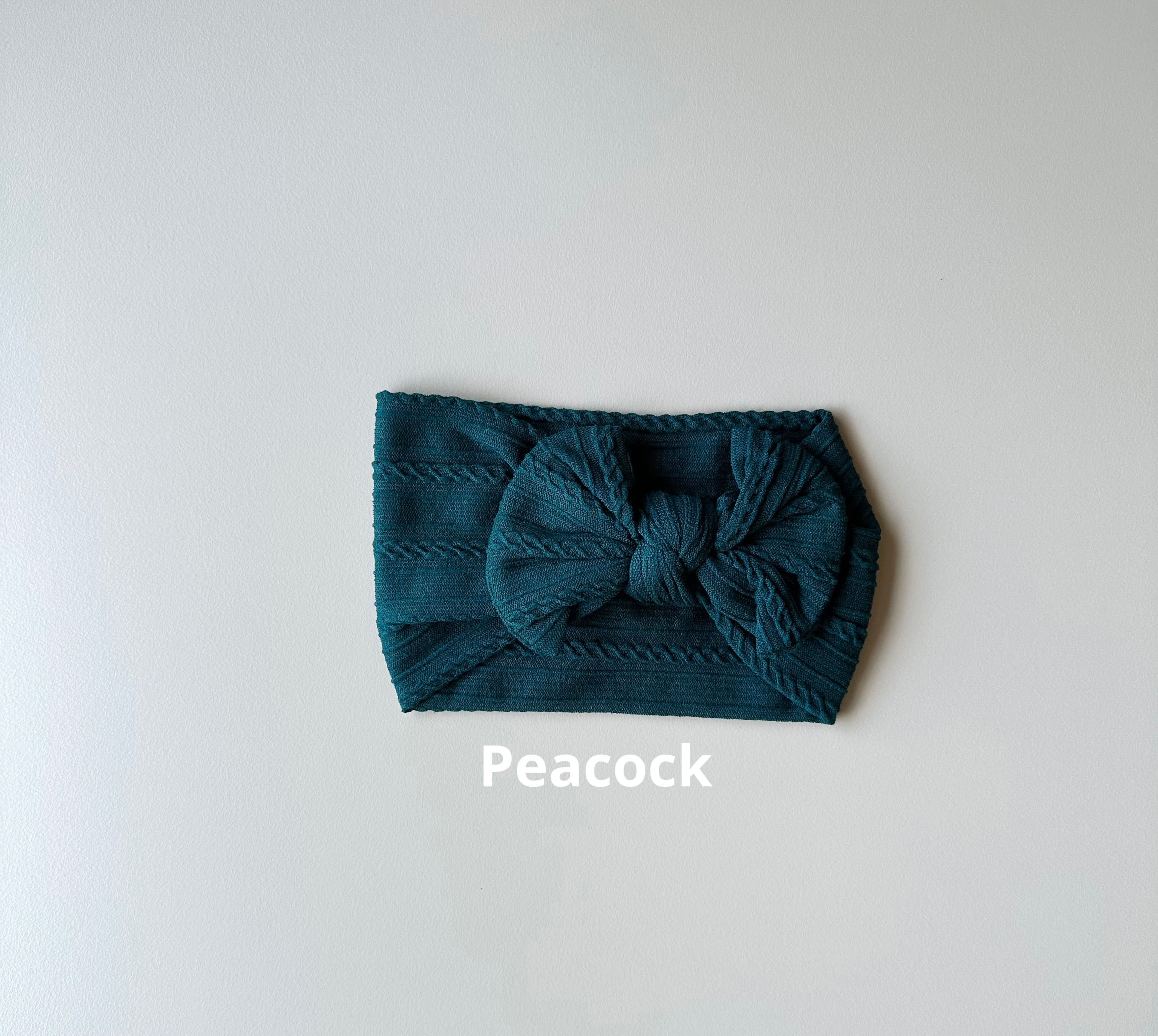 Cable knit headband