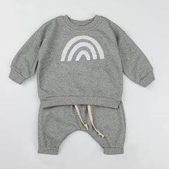 Grey Rainbow Clothing set