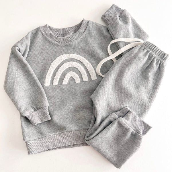 Grey Rainbow Clothing set