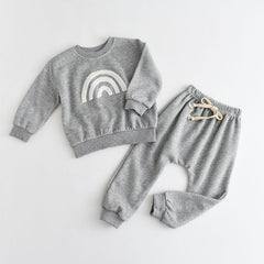 Grey Rainbow Clothing set