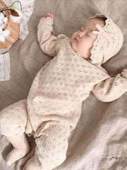 Mabel Knit bodysuit+bonnet