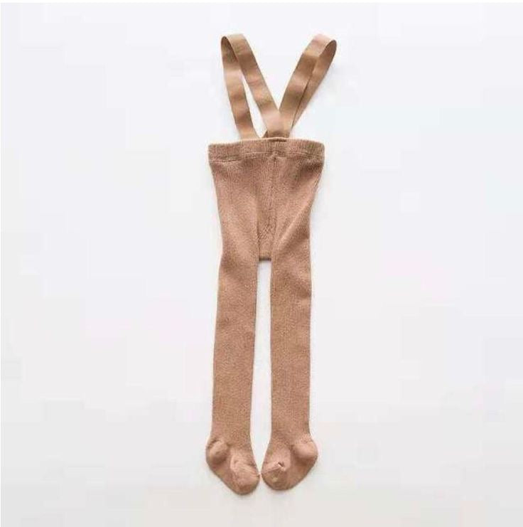 Ribbed Footie Suspender Tights