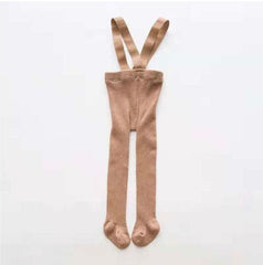 Ribbed Footie Suspender Tights