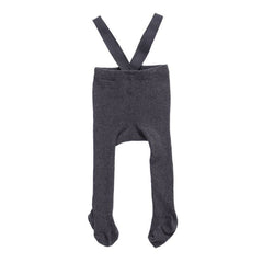 Ribbed Footie Suspender Tights