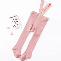 Ribbed Footie Suspender Tights