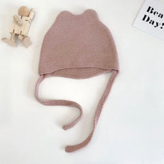 Aosta bear knit hat