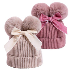 Double pom pom beanie