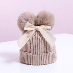 Double pom pom beanie