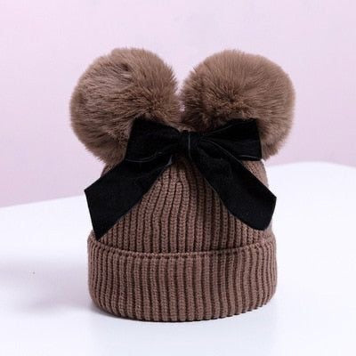 Double pom pom beanie