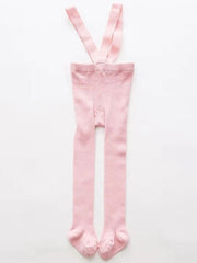 Ribbed Footie Suspender Tights