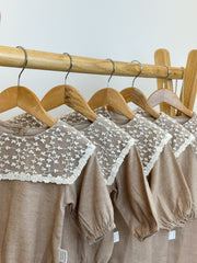 Mocha lace dress