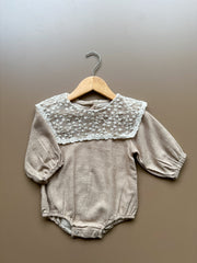 Mocha lace dress