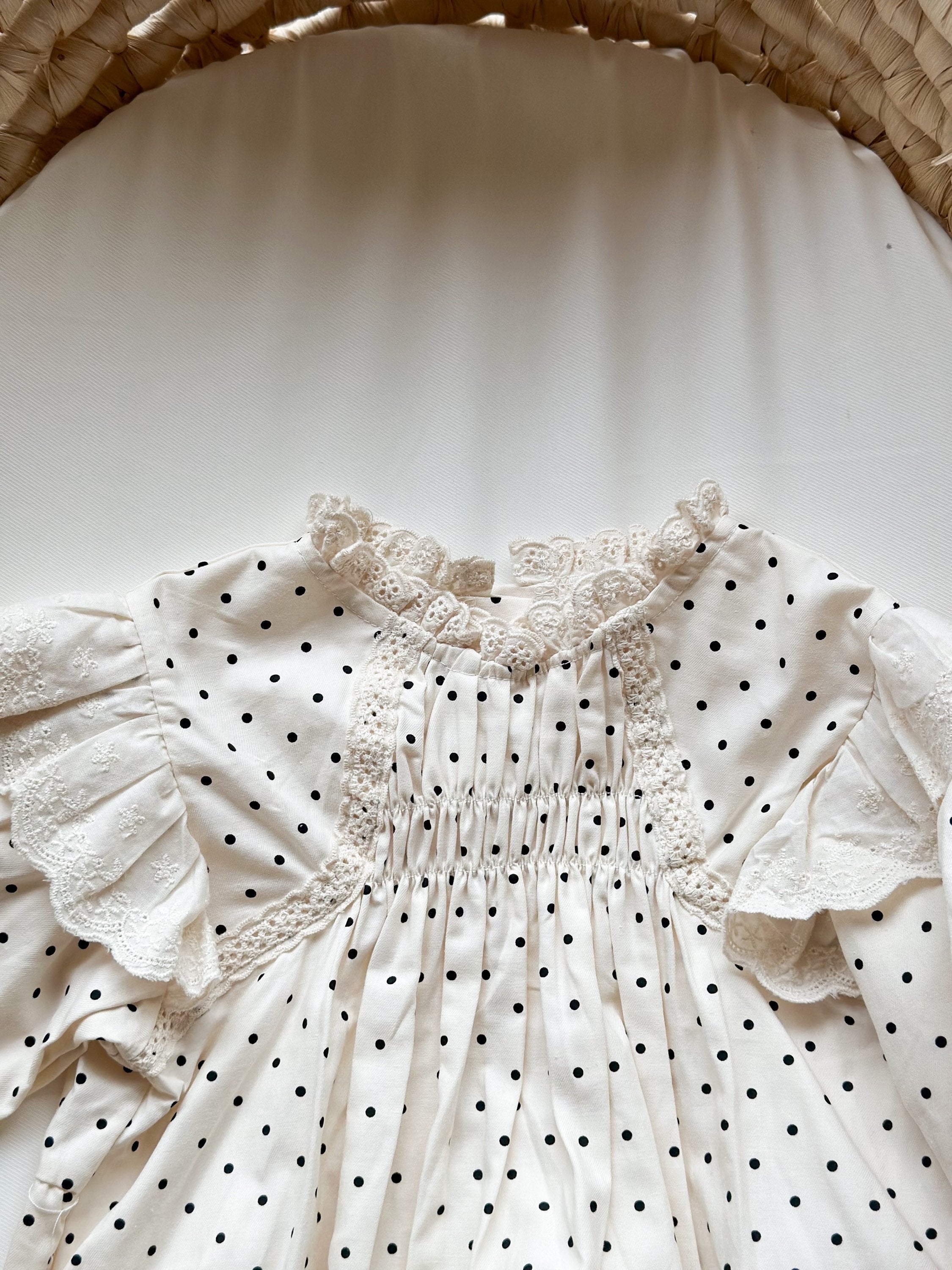 Penelope polka dot Onesie