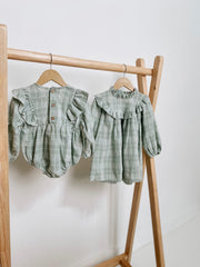 Zoe A-line ruffle dress