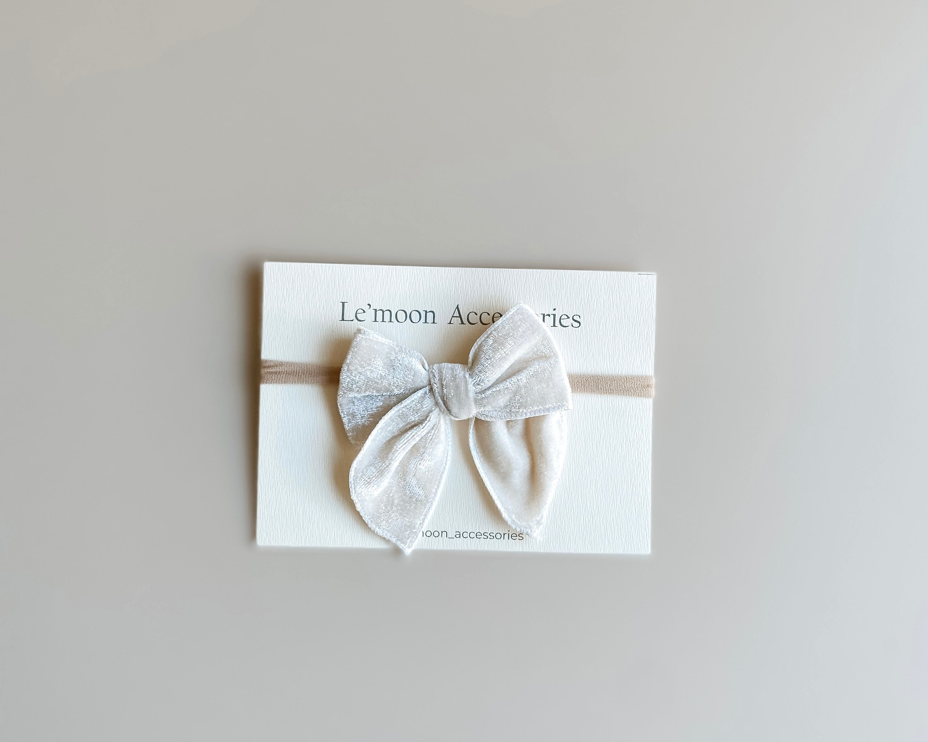 Olva velvet bow clip