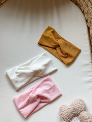 Ribbed soft knot headband